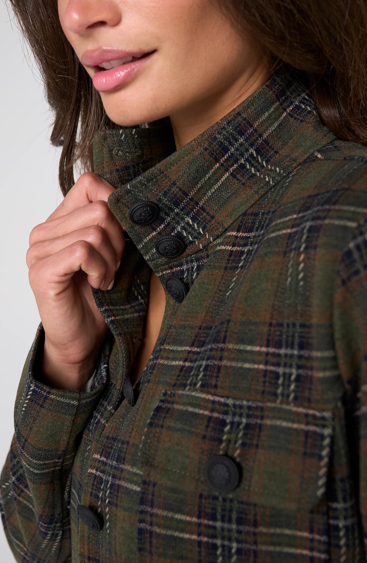 Funnel Neck Field Jacket - Olive