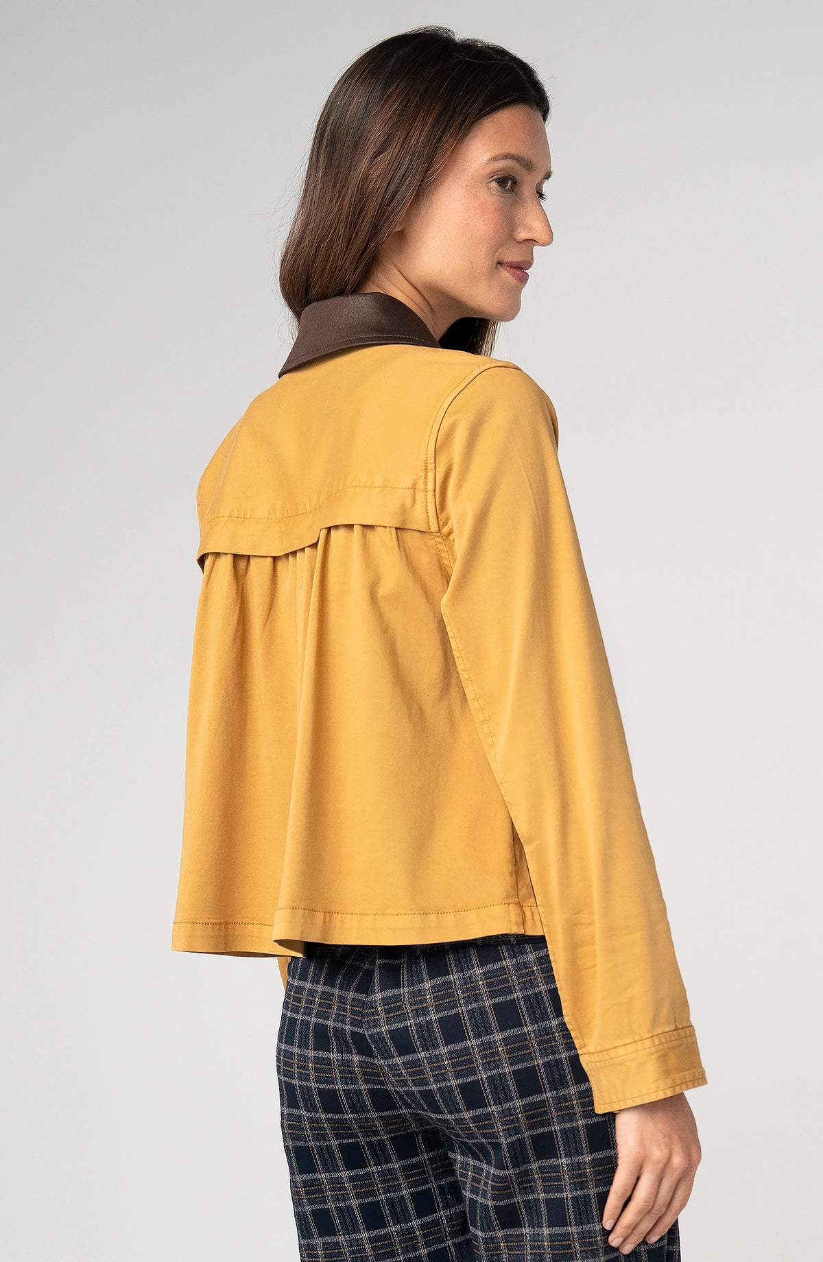 Collared Swing Jacket - Gold Rush