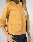 Collared Swing Jacket - Gold Rush