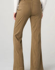 High Rise Flare Pants - Oak Brown