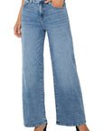 Stride High-Rise Wide Leg Jeans - Carbon