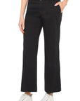 High-Rise Cinch Waist Wide Leg Pant - Onyx