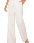 Kelsey Wise Leg Trouser - Bone