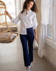 Stella Pull-On Flare Pant - Cadet