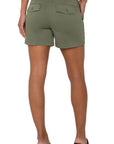 Pleated Trouser Short - Olive