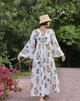Lugano Maxi Dress - Multi Botanical