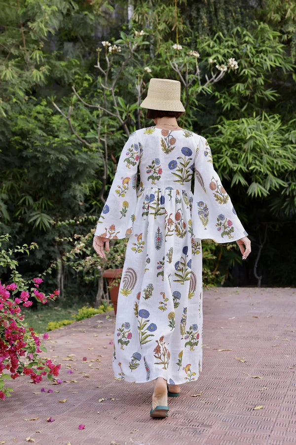 Lugano Maxi Dress - Multi Botanical