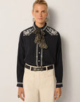 Charro Blouse - Tabasco Noir