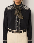 Charro Blouse - Tabasco Noir