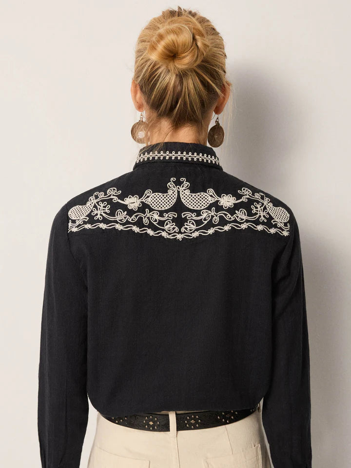 Charro Blouse - Tabasco Noir