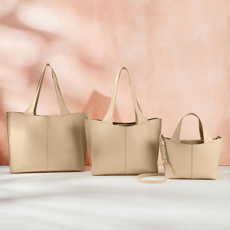 Vida Small Tote - Almond