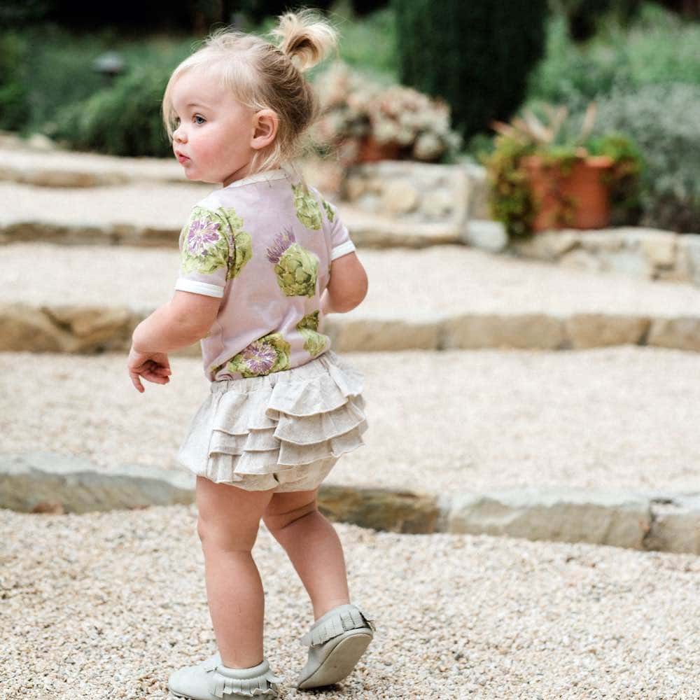 Vintage Floral Ruffle Bloomer