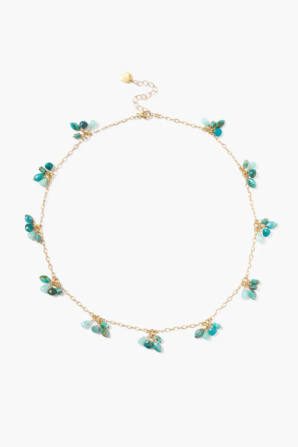 Chan Luu Stone Cluster Necklace - Turquoise