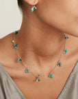 Chan Luu Stone Cluster Necklace - Turquoise