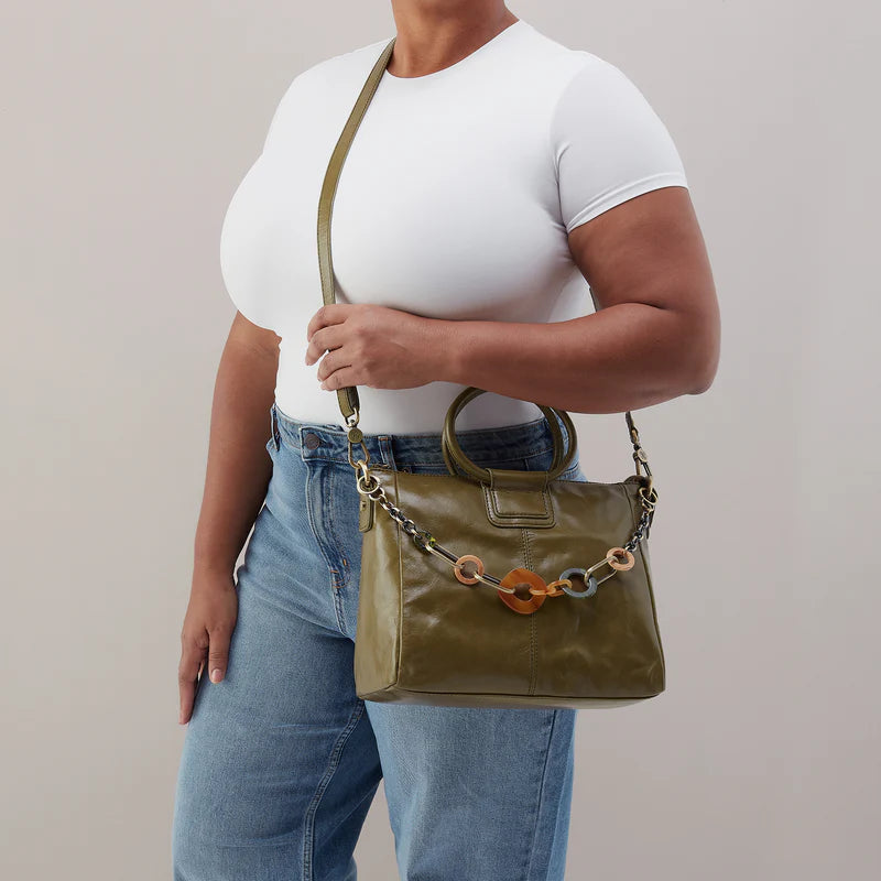 Sheila Medium Satchel - Olive Veil