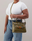 Sheila Medium Satchel - Olive Veil