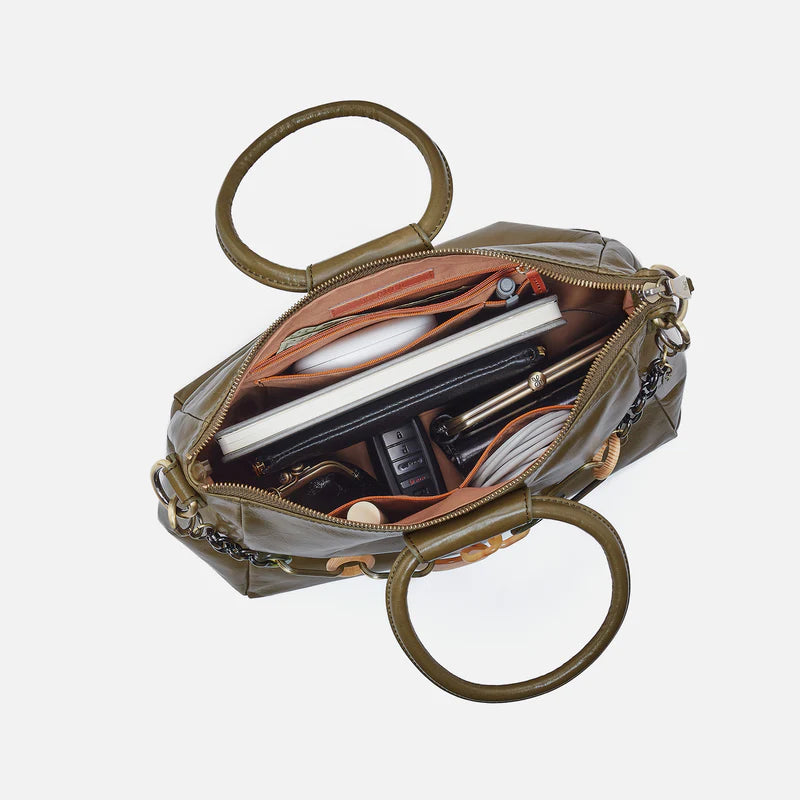 Sheila Medium Satchel - Olive Veil