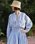 Porto Popover Shirt - Blue Stripe