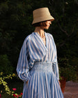 Porto Popover Shirt - Blue Stripe