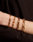 Time Link Magnetic Bracelet - Gold