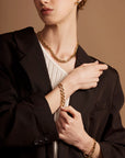 Time Link Magnetic Bracelet - Gold
