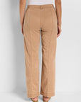 Cotton Sateen Wide Leg Pant