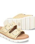 Gabby Sandal - Tan Woven