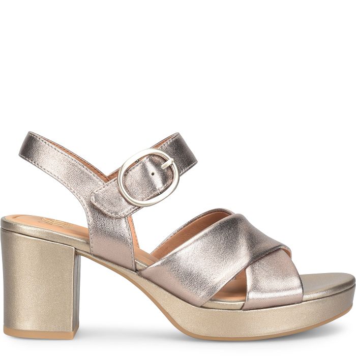 Lizzie Metallic Heel - Espresso