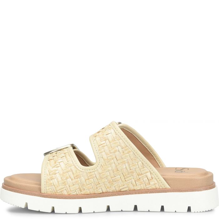 Gabby Sandal - Tan Woven