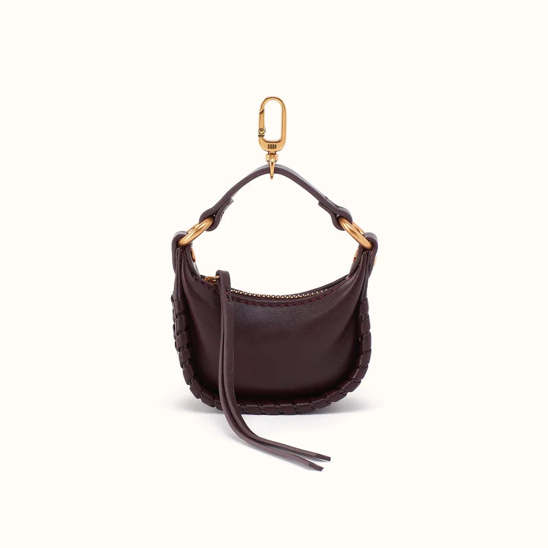 Mia Micro Bag Charm - Dark Cherry