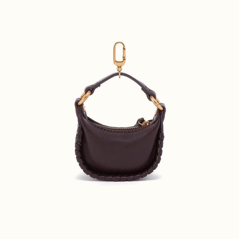 Mia Micro Bag Charm - Dark Cherry