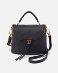 Fern Top Handle Satchel - Black