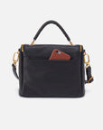 Fern Top Handle Satchel - Black