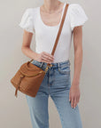 Fern Top Handle Satchel - Warm Honey