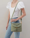 Fern Top Handle Satchel - Watercress