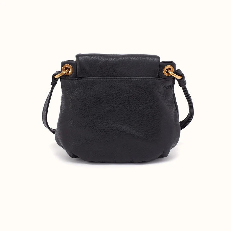 Hobo-Fern Zip-Flap Crossbody - Black