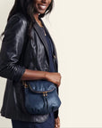 Fern Zip-Flap Crossbody - Ink Navy