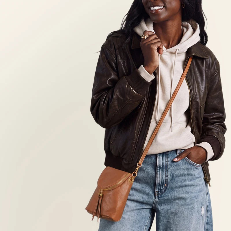 Fern Duo Crossbody - Timber Brown