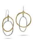 Come Together Earrings - Brass & Sterling Silver