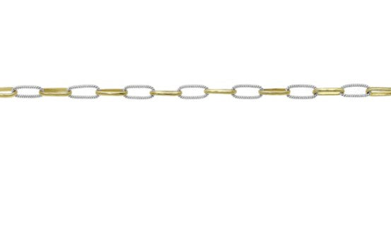 18&quot; Twisted Link Everything Necklace - Ceramic Coated