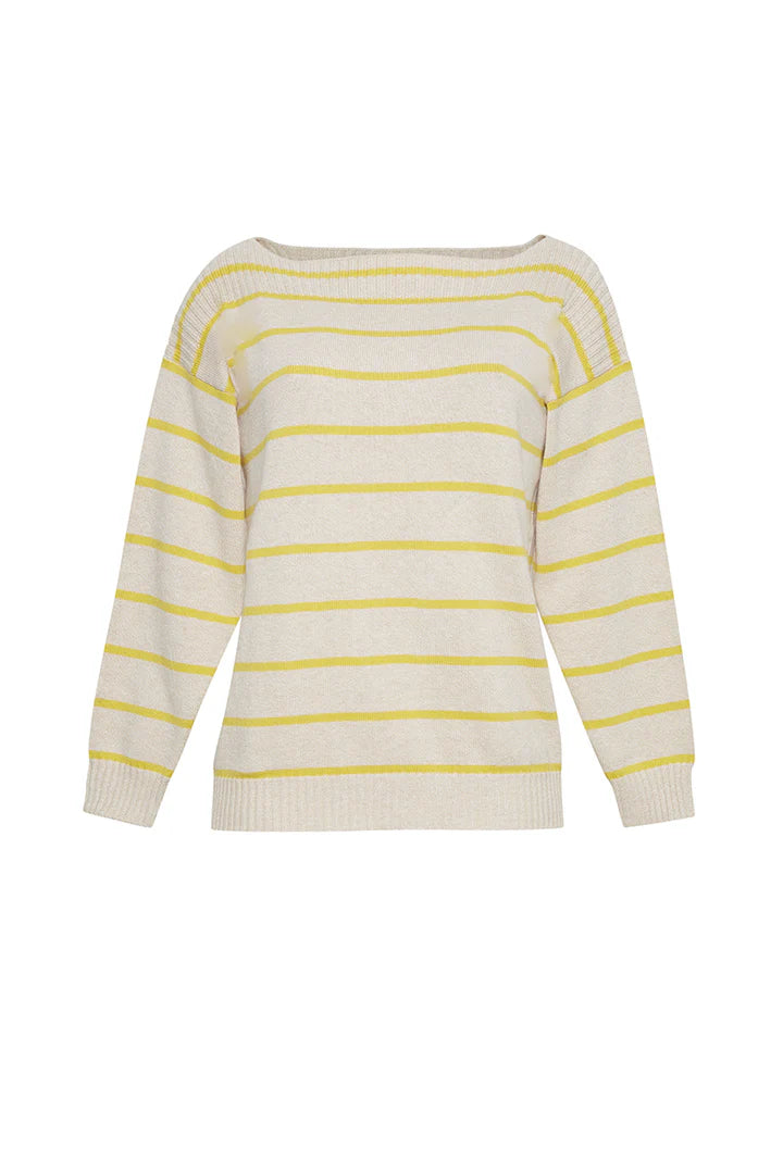 Callie Stripe Sweater - Sun &amp; Latte