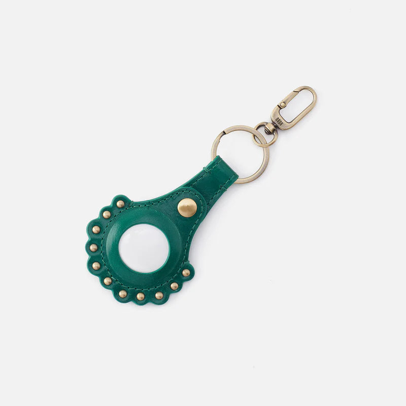 Scalloped Key Fob - Alpine Green