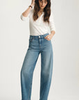 Nica Barrel Jean- Light Brushed