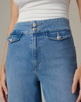 Ellia Wide Leg Ankle Jeans