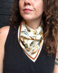 Silk Scarf - Vintage Mushroom