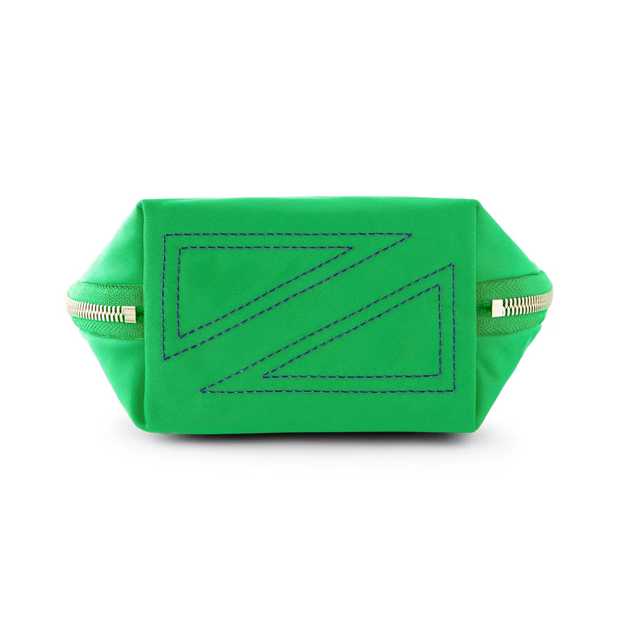 Kusshi Everyday Makeup Bag - Kelly Green &amp; Navy