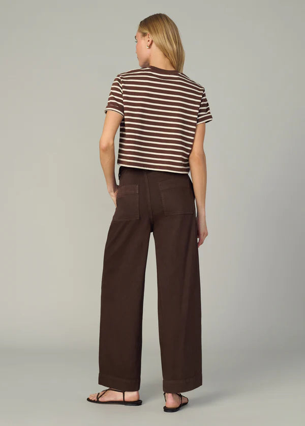 Boxy Tee - Brown &amp; Sand