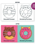 Cat Donuts Bath Book