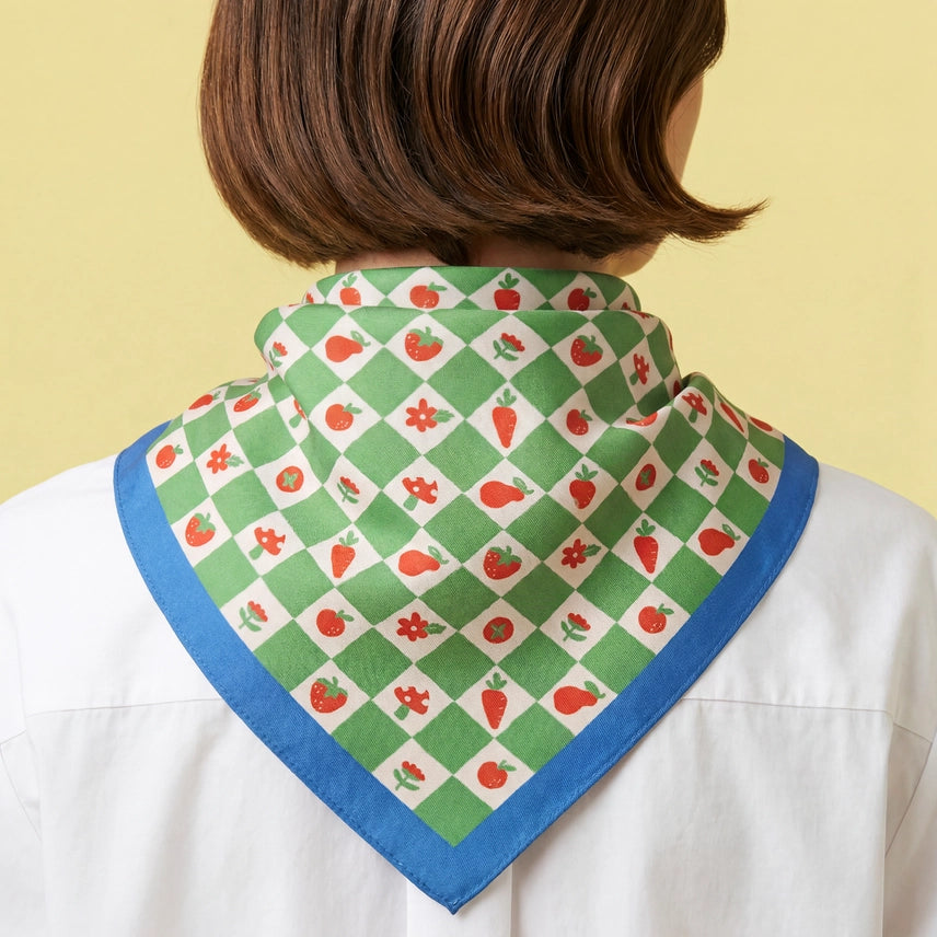 Green Check Bandana