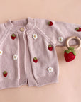 Strawberry Baby Cardigan